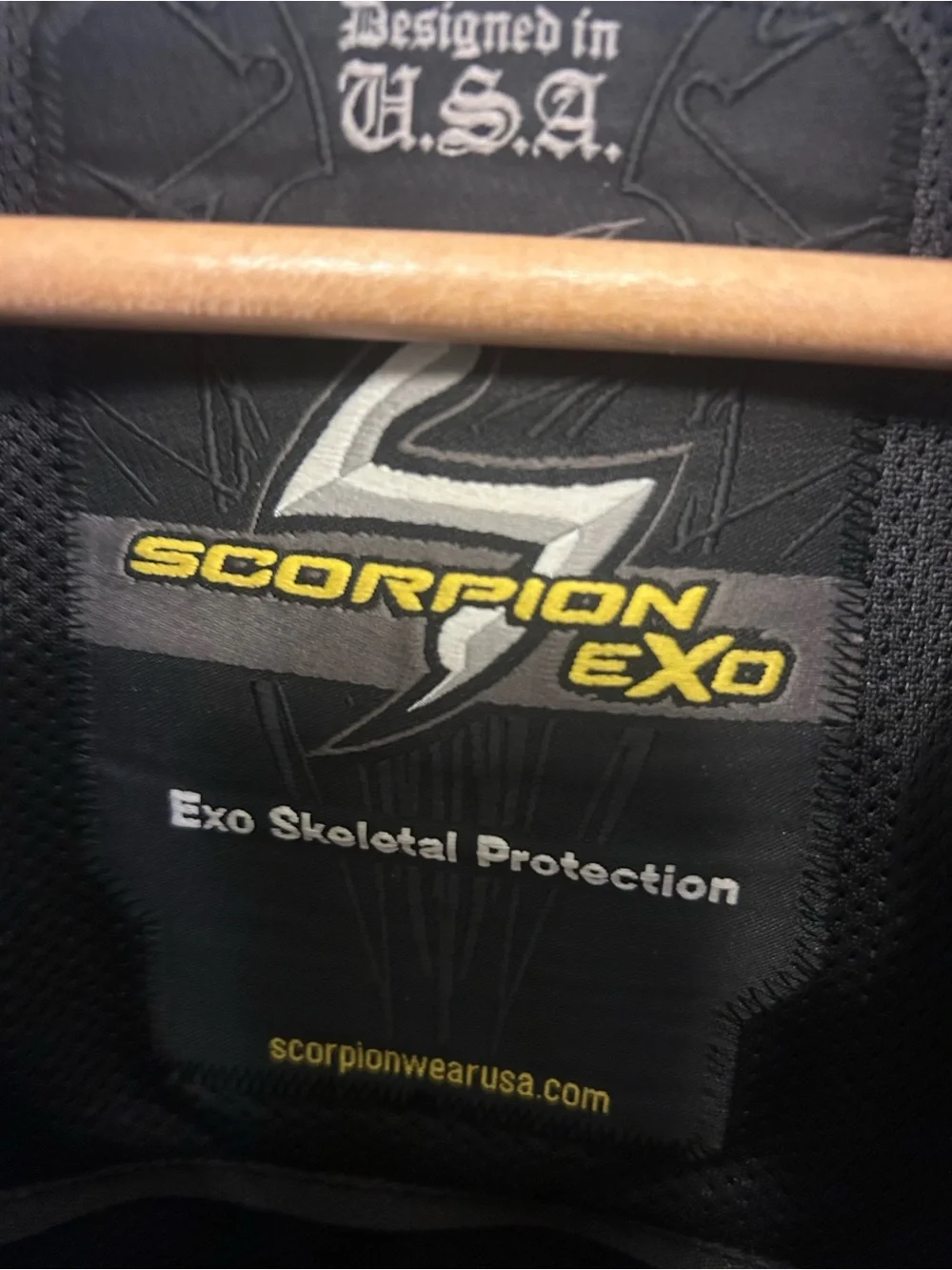 Scorpion Exo Get Stung Motorcycle Black Full Zip Riding Vest Sz XL-2XL